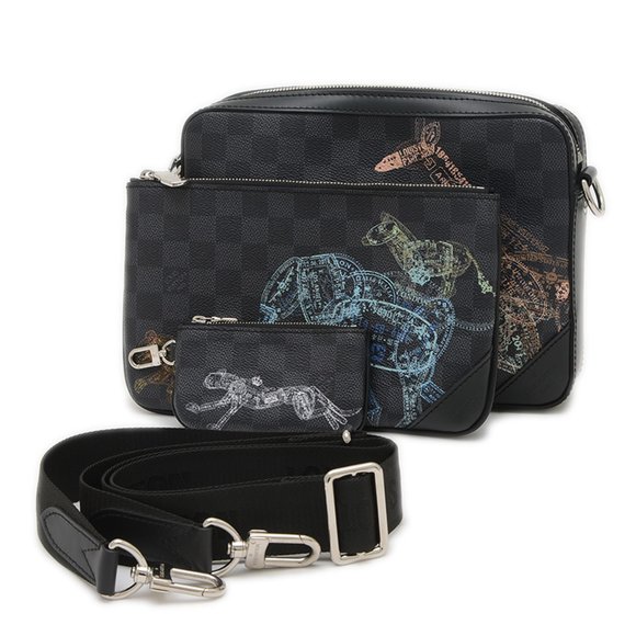Louis Vuitton Trio Black Canvas shoulder - Picture 1 of 9